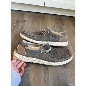 Hey Dude Men's 13 Patrick Sox Slip On Shoes Dusty Olive Green Grey Comfort